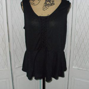 Maurices Sleeveless Peplum Top